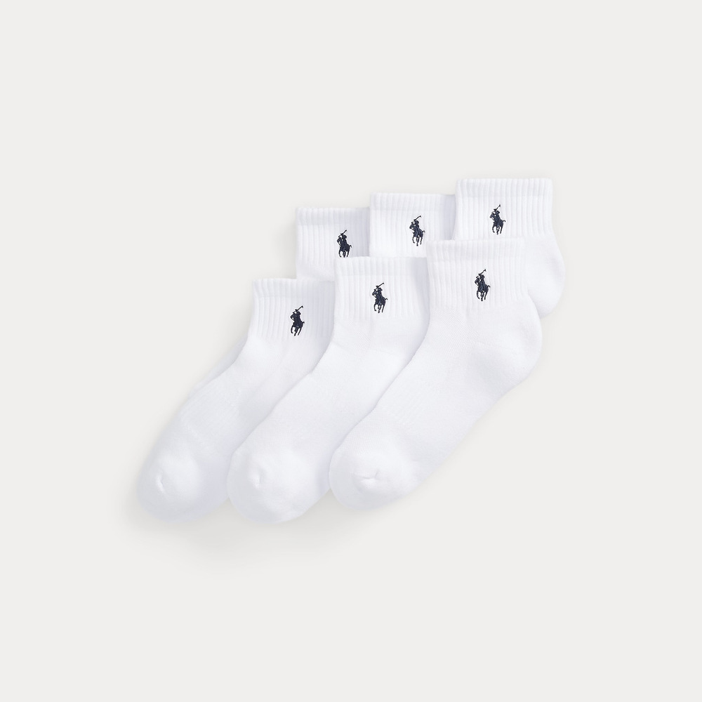 Polo Ralph Lauren Men`s Half Cushion Low Cut Socks 6 Pk Size XL Shoe Size 12-17